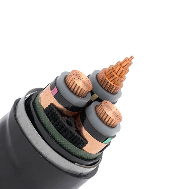8.7/10kV (15kV) Copper Conductor XLPE Insulated Underground Medium Voltage Power Cable